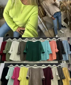 Swetry Damskie WŁOSKA,Size uni,paczka 6szt, mix kolor