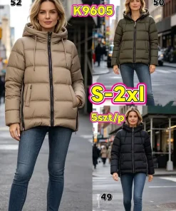 Kurtki damskie,size s-2xl,paczka 5szt,1kolor