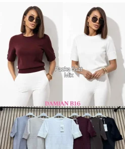 Swetry Damskie WŁOSKA,Size uni,paczka 6szt, mix kolor