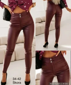 Spodnie skórzane Damskie,Size 34-42,paczka 10szt, 1 kolor