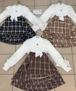 Sukienki DZIECIĘCA,Size 4-14lat,paczka 6szt, 1 kolor