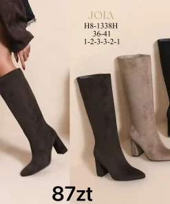 Buty Kozaki Damskie (36-41, 12par) 1 kolor