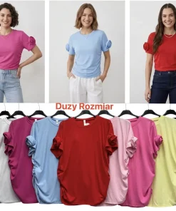 Bluzki damskie WŁOSKA,Size uni ,paczka 6 szt mix kolor