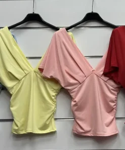Bluzki Damskie WŁOSKA,Size uni,paczka 6szt, mix kolor
