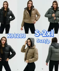 Kurtki Damskie,size s-2xl,Paczka 5szt ,1kolor