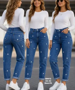 Jeansy Damskie,Size 34-42,paczka 12szt, 1 kolor