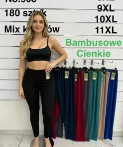 Leginsy Damskie,size 8xl-11xl,paczka 12szt, mix kolor