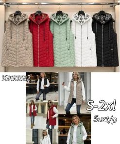Kamizelki DAMSKI,size s-2xl,Paczka 5szt ,1 kolor