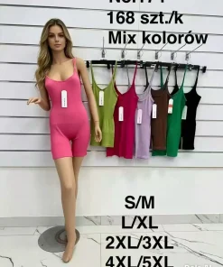 Kombinezony Damskie,size s/m-4xl/5xl,paczka 12szt, mix kolor