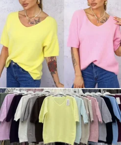 Swetry Damskie WŁOSKA,Size uni,paczka 6szt, mix kolor