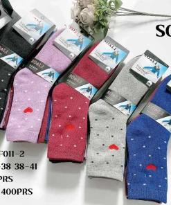 Skarpety Damskie,size 35-41,paczka 40szt ,mix kolor