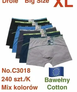 Bokserki MĘSKIE,size xl,paczka 24szt, mix kolor