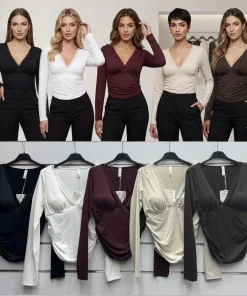 Bluzki Damskie WŁOSKA,Size uni,paczka 6szt, mix kolor