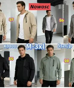 Kurtki MĘSKA ,size m-3xl,Paczka 5szt ,1kolor