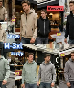 Kurtki MĘSKA ,size m-3xl,Paczka 5szt ,1kolor