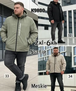Kurtki MĘSKA ,size 2-6xl,Paczka 5szt ,1kolor