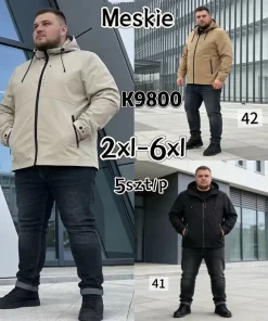 Kurtki MĘSKA ,size 2-6xl,Paczka 5szt ,1kolor