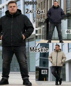 Kurtki MĘSKA ,size 2-6xl,Paczka 5szt ,1kolor
