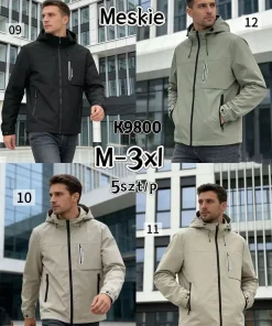 Kurtki MĘSKA ,size m-3xl,Paczka 5szt ,1kolor