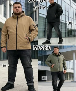 Kurtki MĘSKA ,size 2-6xl,Paczka 5szt ,1kolor