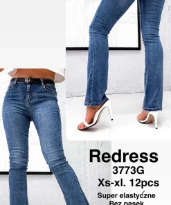 Jeansy Damskie,size xs-xl,paczka 12szt, 1 kolor