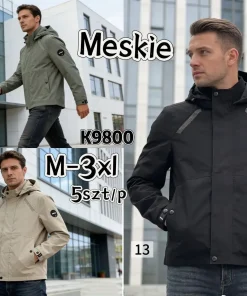 Kurtki MĘSKA ,size m-3xl,Paczka 5szt ,1kolor