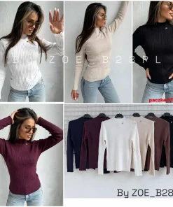 Swetry Damskie WŁOSKA,Size uni,paczka 6szt, mix kolo