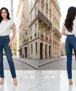 Jeansy Damskie,Size 40-48,paczka 10szt, 1 kolor