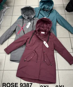 Kurtki damskie,size 3-8xl,paczka 6szt ,1kolor