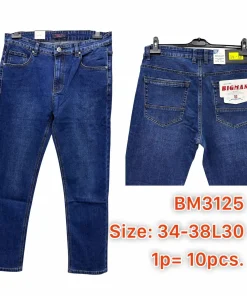 Spodnie JEANSOWE MĘSKA,size 34-38,Paczka 10szt, 1kolor