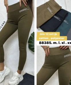 Leginsy Damskie, size m-2xl,Paczka 12szt, mix kolor