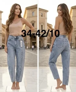 Jeansy Damskie, size 34-42,Paczka 10szt ,1kolor