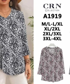 Bluzki damskie,size m/l-4xl,Paczka 12szt,mix kolor