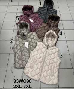 Kamizelki damskie,size 2-7xl,paczka 6szt ,1kolor