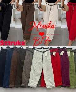 Spodnie Damskie WŁOSKA,Size uni,paczka 6szt, mix kolor