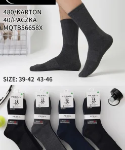 Skarpety MĘSKIE,Size 39-46,paczka 40szt, mix kolor