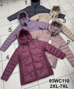 Kurtki damskie,size 2-7xl,paczka 6szt ,1kolor