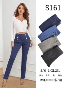 Jeansy Damskie,size s/m-2xl,Paczka 12szt,mix kolor