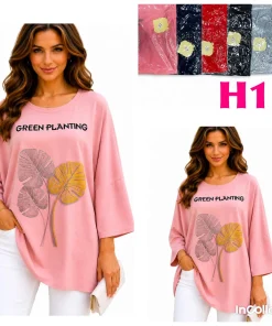 Bluzki Damskie,Size 2xl/3xl-4xl/5xl,paczka 12szt, mix kolor
