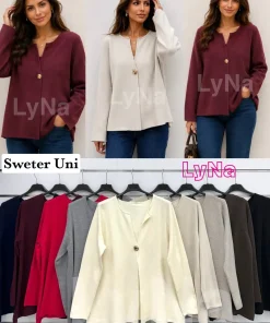Swetry Damskie WŁOSKA,Size uni,paczka 6szt, mix kolor