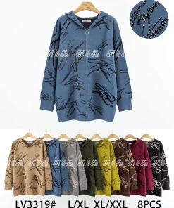 Swetry damskie ,size l/xl-xl/2xl,Paczka 8szt, mix kolor
