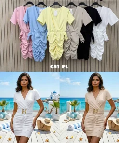 Sukienki DAMSKA,size uni,paczka 6szt, mix kolor