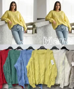 Swetry Damskie ,size uni,paczka 6szt ,mix kolor
