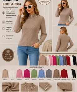 Swetry damskie,size m/l-xl/2xl,paczka 12szt ,mix kolor