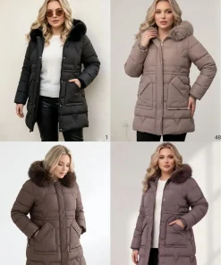 Kurtki Damskie, size 3xl-7xl,Paczka 5szt, 1 kolor