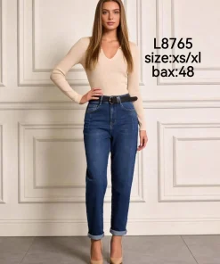 Jeansy Damskie,Size xs-xl,paczka 12szt, 1 kolor