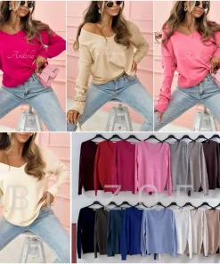 Swetry damskie, size uni,paczka 6szt,mix kolor