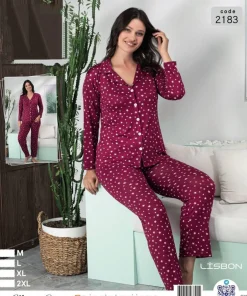 Piżama Damskie,size m-2xl,Paczka 8szt ,1 kolor
