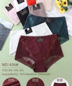 Majtki Damskie,size 3xl-5xl,paczka 24szt, mix kolor