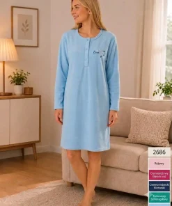Koszule nocne Damskie,size m-3xl,paczka 10szt,mix kolor